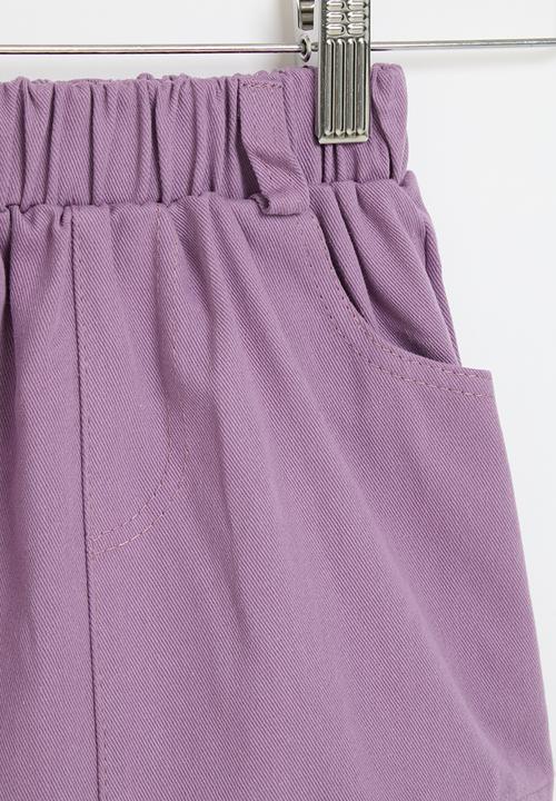 Pop Candy - Elastic waist  skirt - purple