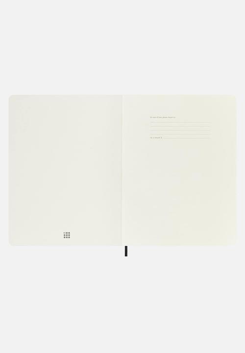 Moleskine - Soft xlarge ruled notebook - black