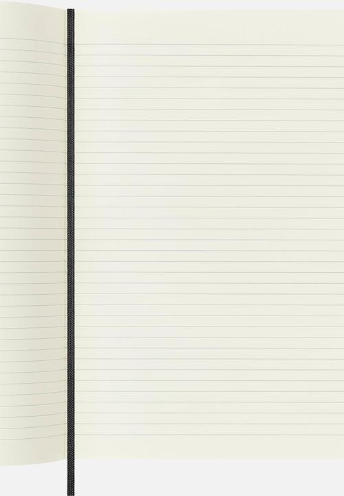 Moleskine - Soft xlarge ruled notebook - black
