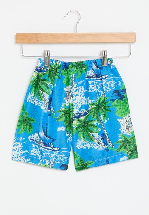 Pop Candy - Board shorts - blue & green