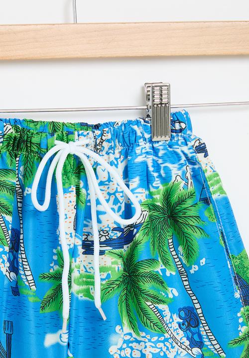 Pop Candy - Board shorts - blue & green
