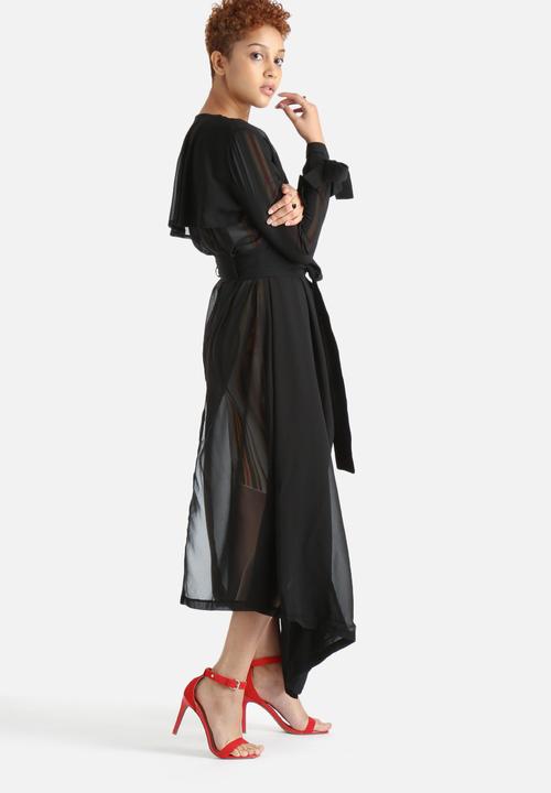 Lavish Alice - Sheer Chiffon Maxi Trench