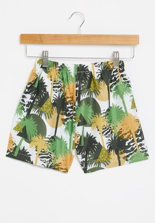 Pop Candy - Board shorts -  green & yellow 