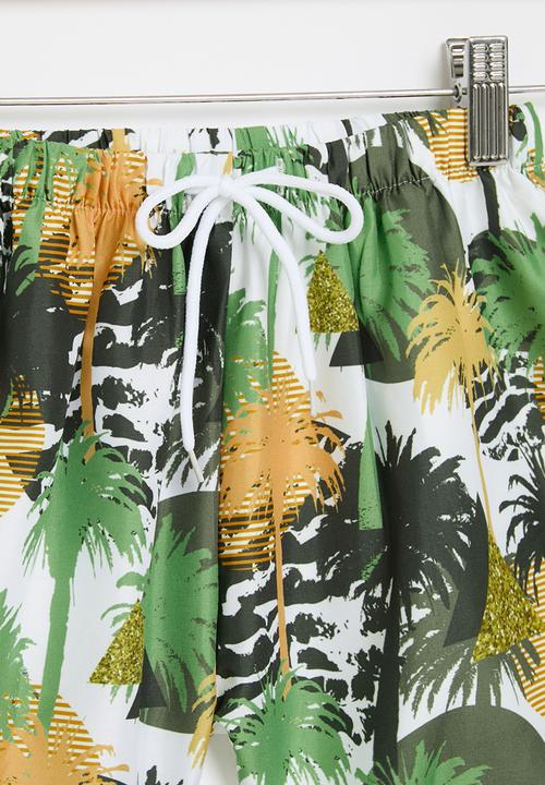 Pop Candy - Board shorts -  green & yellow 