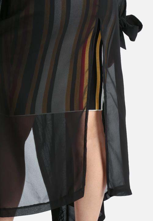 Lavish Alice - Sheer Chiffon Maxi Trench