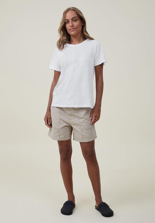 Cotton On - The 91 classic organic tee - light grey marle