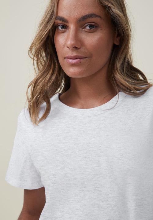 Cotton On - The 91 classic organic tee - light grey marle