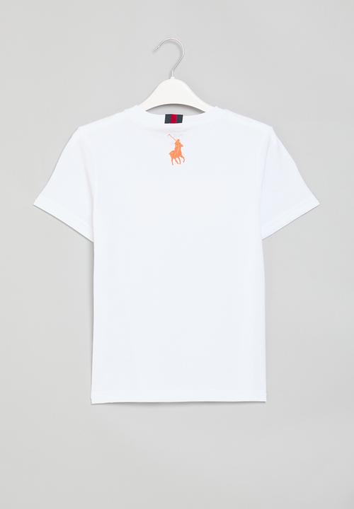 POLO - Boys carter printed tee - white