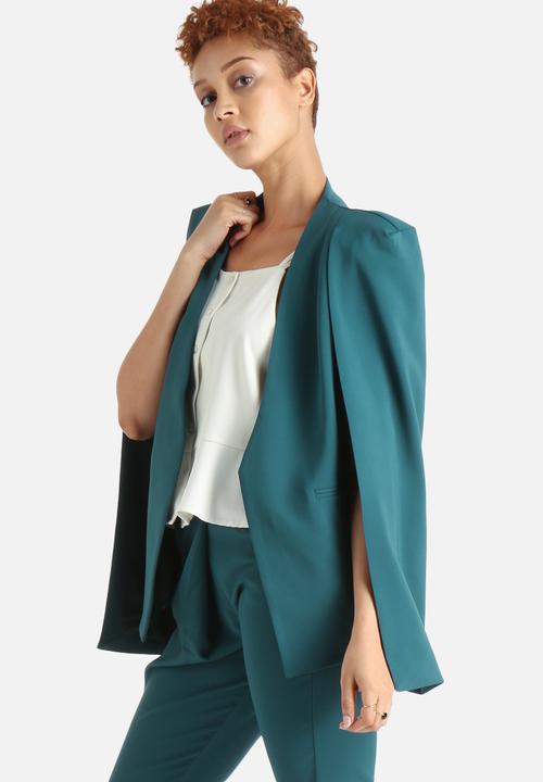 Lavish Alice - Collarless Cape Blazer