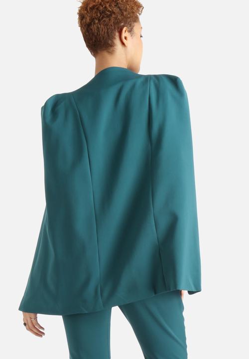 Lavish Alice - Collarless Cape Blazer