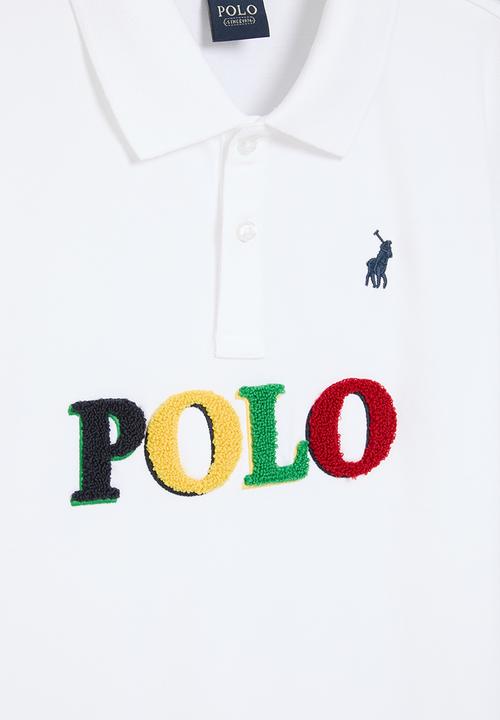 POLO - Boys kyle short sleeve golfer - white