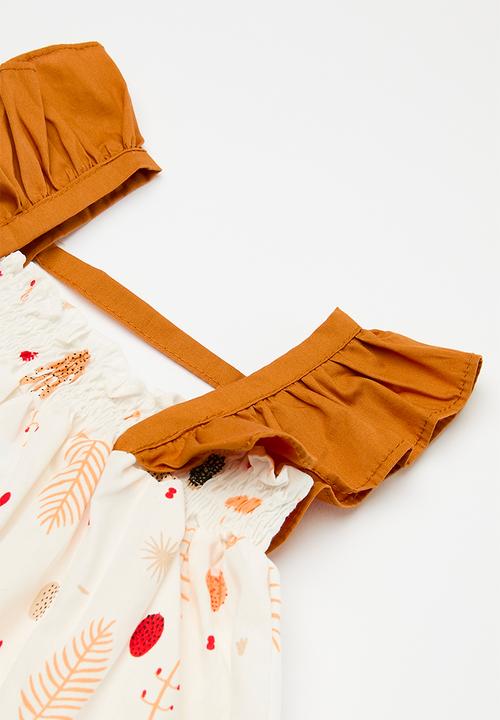 Pop Candy - Baby dress and bloomer set - orange