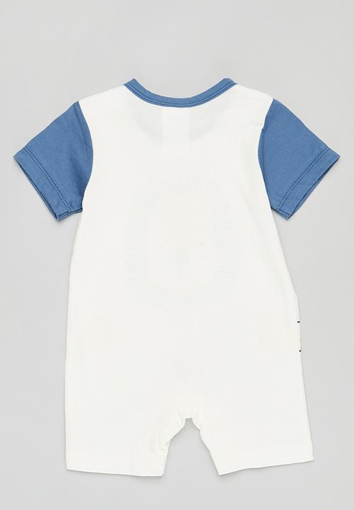 Pop Candy - Printed romper - white