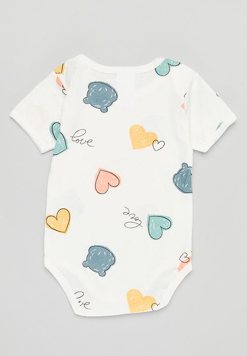 Pop Candy - Baby romper vest - white