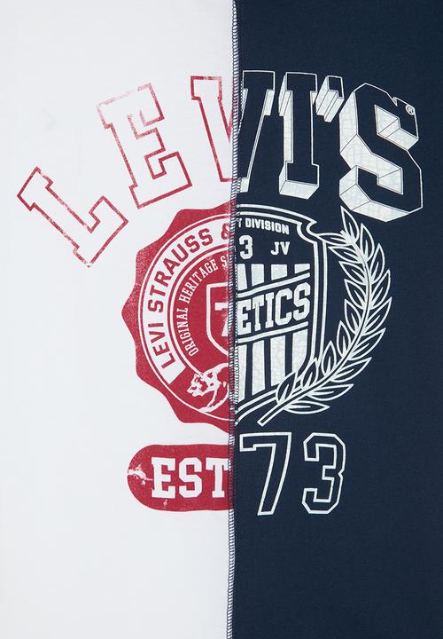 Levi’s® - Lvb spliced tee - white & blue