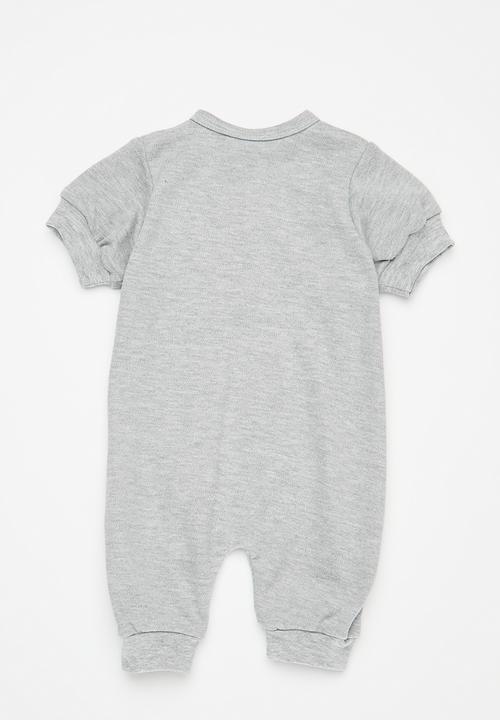 Little Lumps - Zipped summer romper - grey