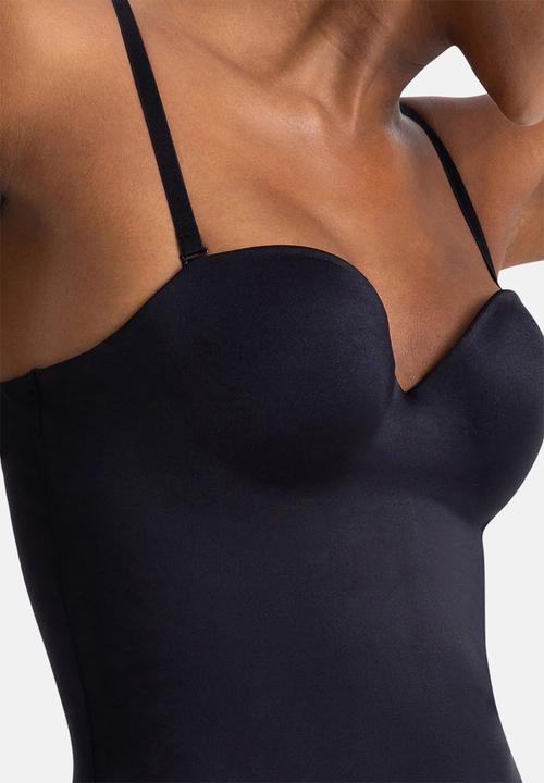 DORINA - Sublime sculpt light padded thong bodysuit - black