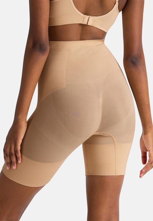 DORINA - Absolute sculpt high waist shorts - beige
