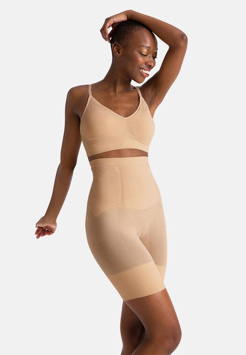 DORINA - Absolute sculpt high waist shorts - beige