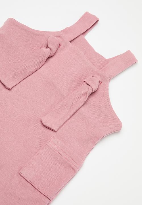 Little Lumps - Knotty dungarees - dusty pink