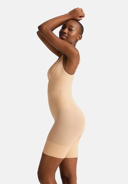 DORINA - Absolute sculpt open bust romper - beige