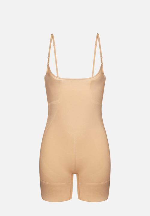 DORINA - Absolute sculpt open bust romper - beige