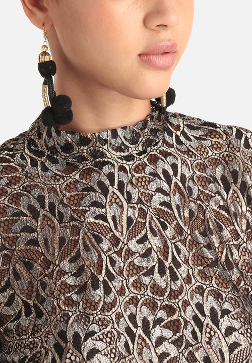 Vero Moda - Henry High Neck Lace Top