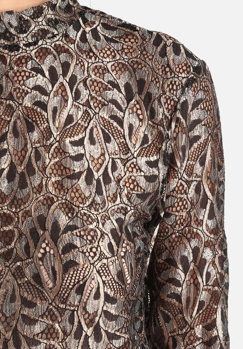 Vero Moda - Henry High Neck Lace Top