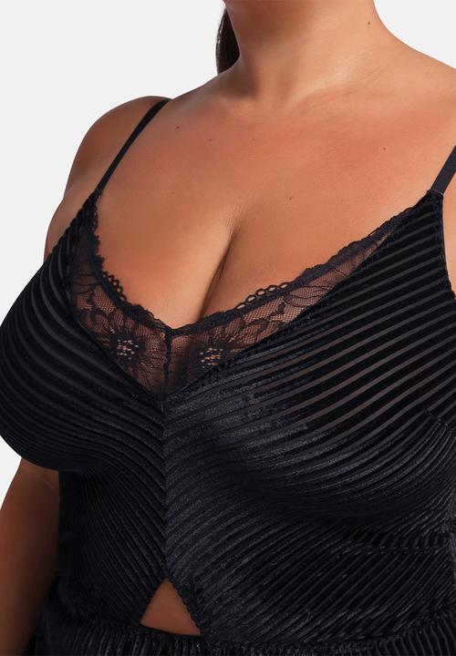DORINA - Plus Tatum teddy - black