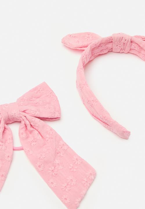 Cotton On - Bailee Bow Pack - Marshmallow/Broderie