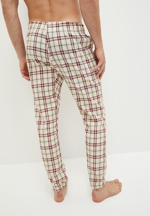 STYLE REPUBLIC - Printed lounge cuff pants - stone