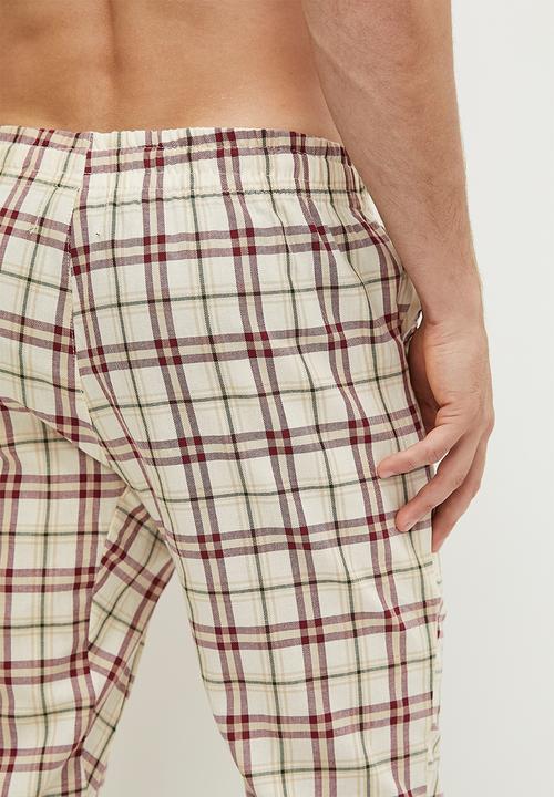 STYLE REPUBLIC - Printed lounge cuff pants - stone
