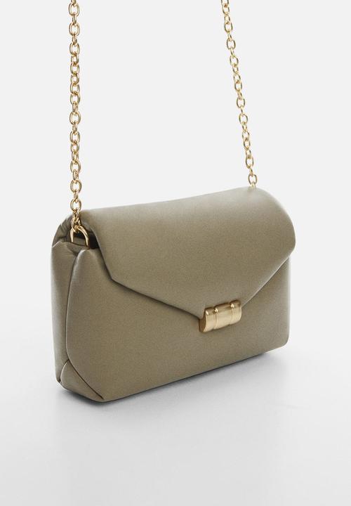 MANGO - Bag falco - beige/khaki