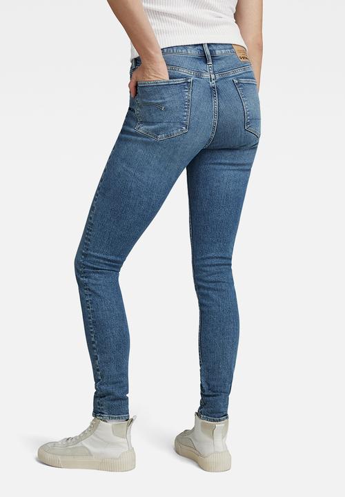 G-STAR - 3301 Skinny wmn - faded miami blue