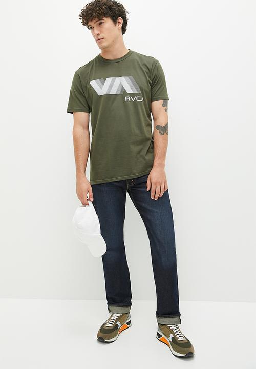 RVCA - VA rvca blur short sleeve - olive