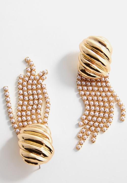MANGO - Earrings cata - gold