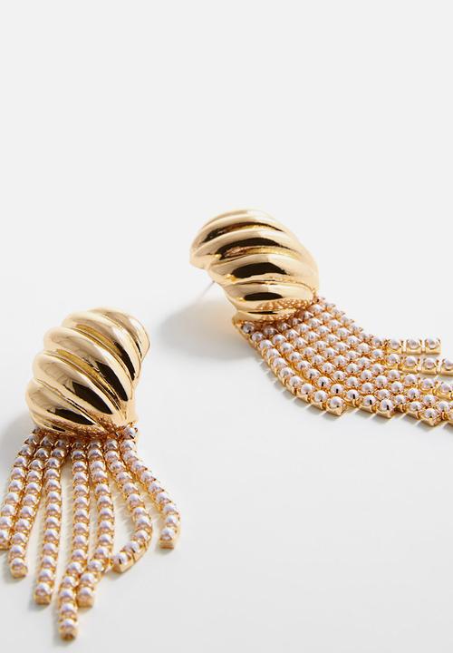MANGO - Earrings cata - gold