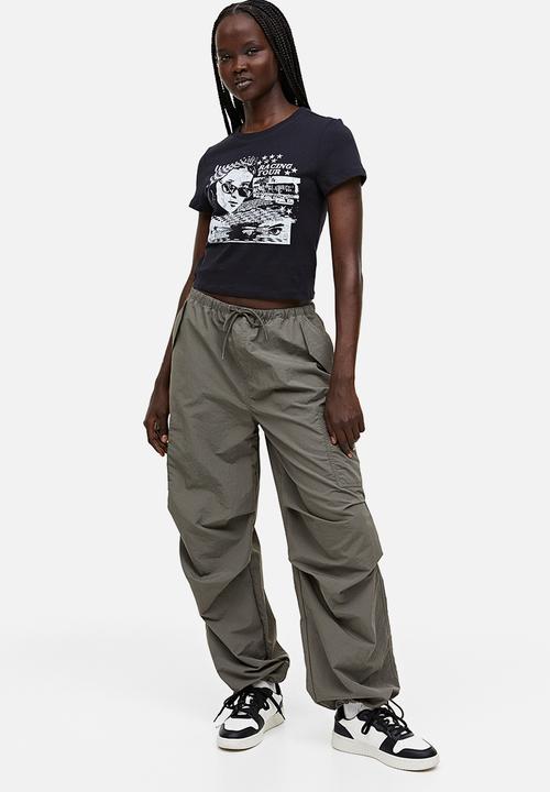 H&M - Printed t-shirt - black racing tour