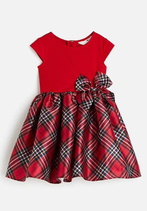 H&M - Flared-skirt dress - red checked
