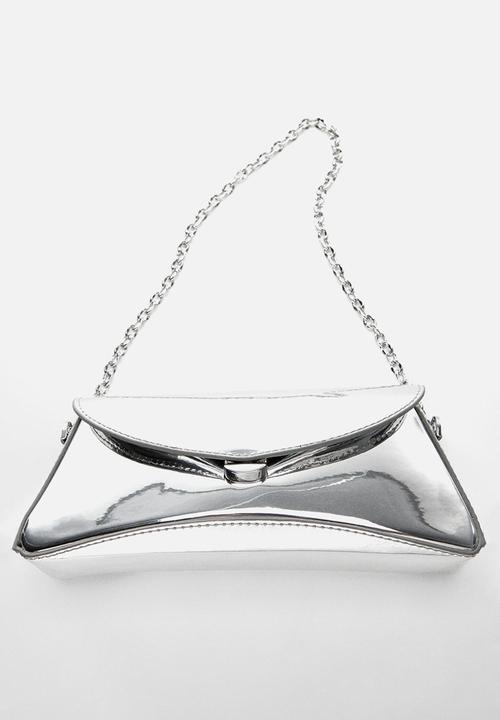 MANGO - Bag roe-pl - silver