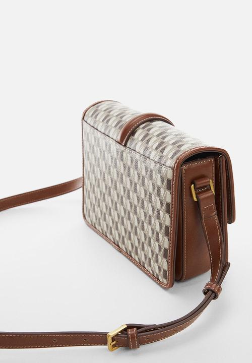 MANGO - Bag ivan - medium brown
