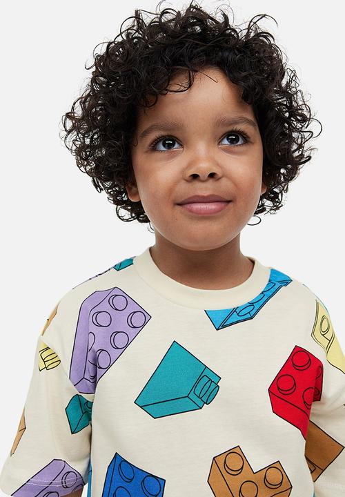 H&M - 2-Piece printed set - white lego