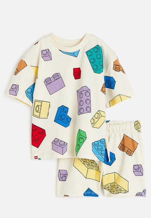 H&M - 2-Piece printed set - white lego