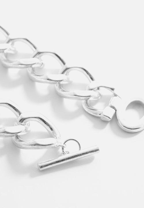 MANGO - Necklace vivian-p l - silver