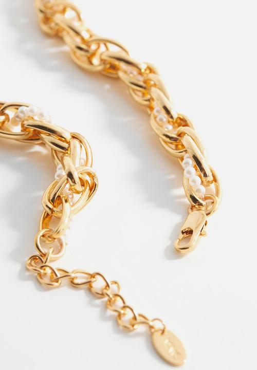 MANGO - Necklace gara-or - gold