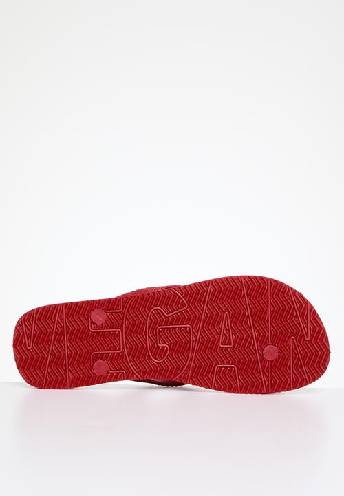 Superdry. - Vintage vegan flip flop - varsity red