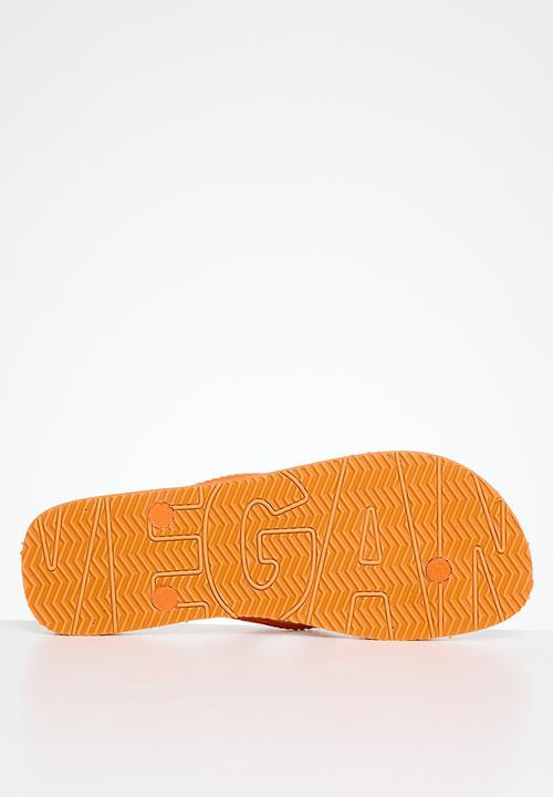 Superdry. - Vintage vegan flip flop - track gold