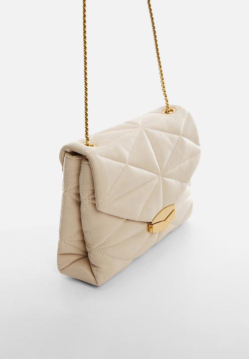 MANGO - Bag lur - light beige