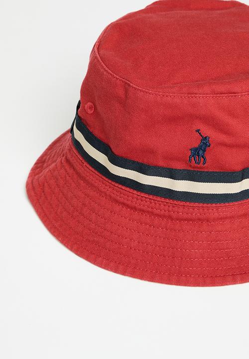 POLO - Monogram reversible bucket - red