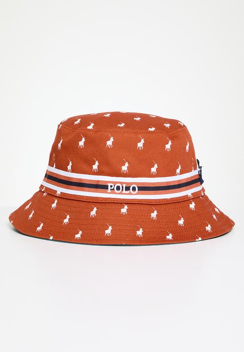 POLO - Monogram reversible bucket - orange